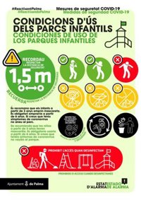 Cort reabre este lunes los 177 espacios de juegos infantiles de Palma