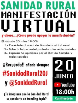 Cartel de la manifestación virtual celebrada este sábado.