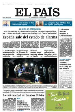 Portada de El País
