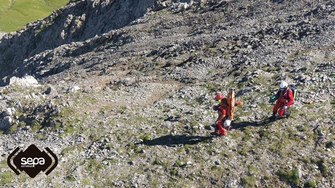 Rescate en Peña Ubiña