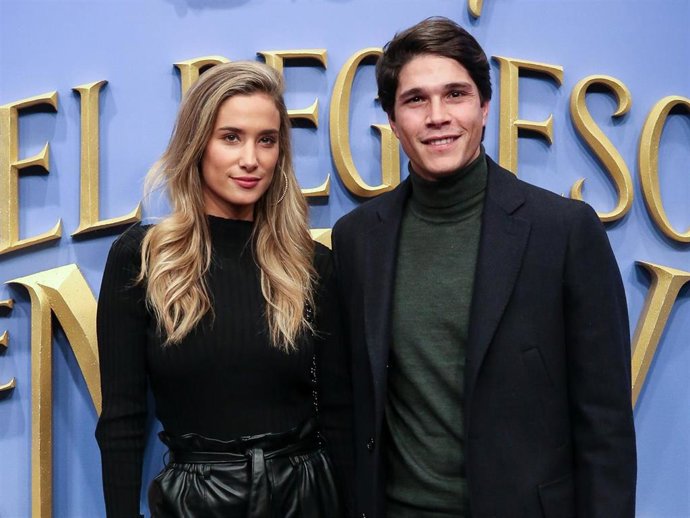 Maria Pombo and Pablo Castellano attend attends 'El Regreso de Mary Poppins' premiere at Kinelpolis cinema on December 11, 2018 in Madrid, Spain.