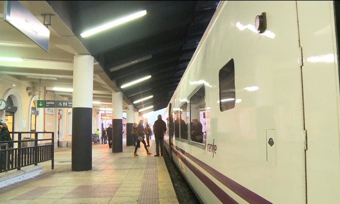 Talgo en la estación de Mérida 