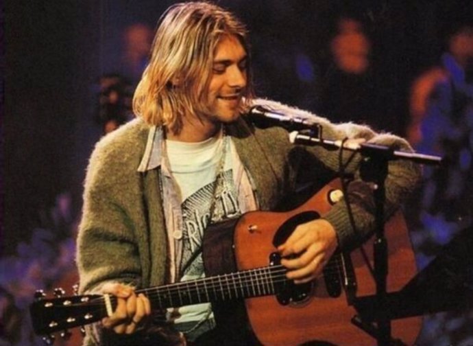 Kurt Cobain en el Unplugged de 1993