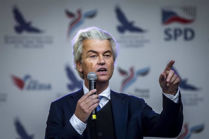 Geert Wilders, líder del Partido de la Libertad (PVV) de ultraderecha en Países Bajos