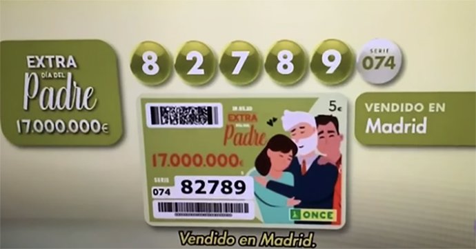 [Gruposociedad] El Extra Del Día Del Padre De La Once Deja 20 Millones De Euros En Madrid