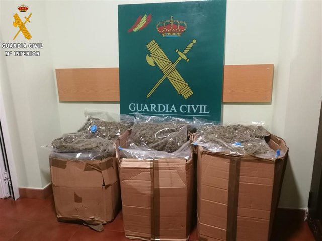 Imagen de la droga que transportaba el detenido en El Espinar (Segovia)