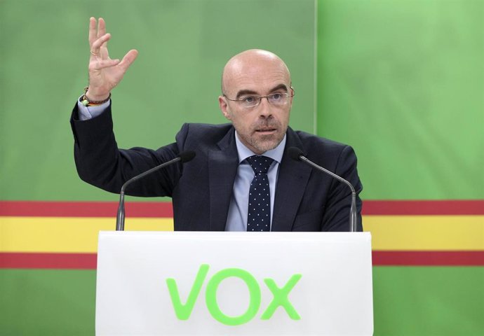 El miembro del Comité Ejecutivo Nacional de Vox y portavoz del Comité de Acción Política, Jorge Buxadé,