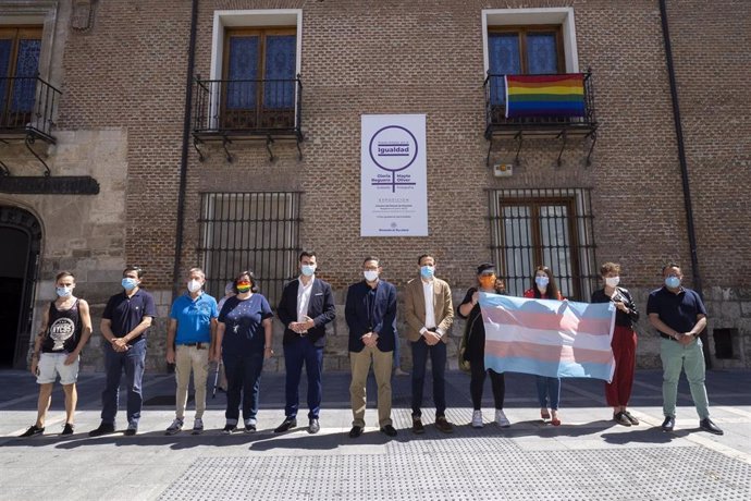 Imagen del acto celebrado en el Palacio de Pimentel con motivo del Orgullo LGBTI.