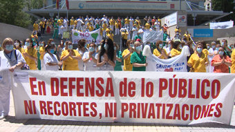 Protesta en el Gregorio Marañón