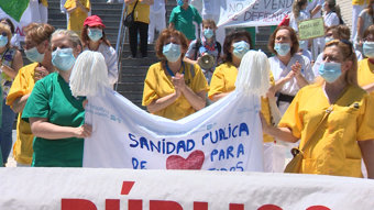 Protesta en el Gregorio Marañón