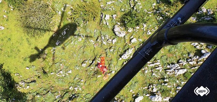 Rescate de montaña en Colunga.