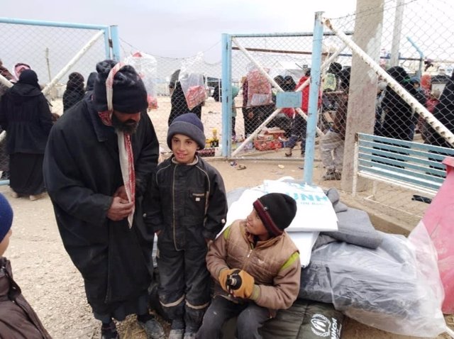Campo de desplazados de Al Hol, en Siria