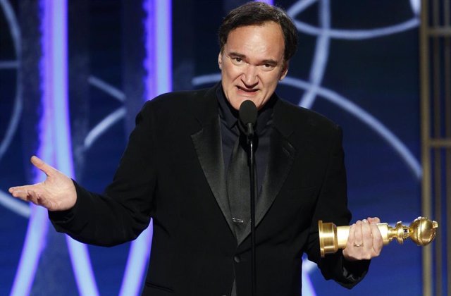 Quentin Tarantino en los Globos de Oro 2020
