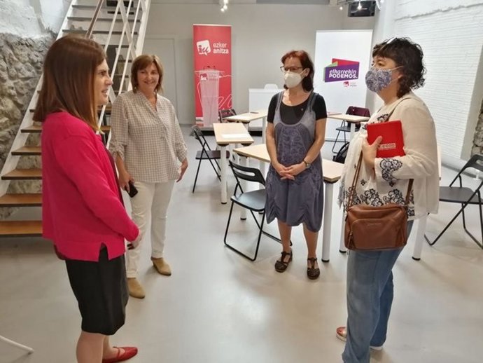 Reunión entre Elkarrekin Podemos-IU y CCOO