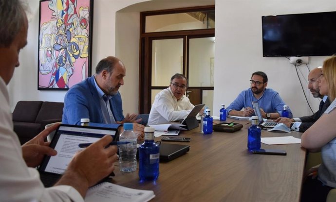 Reunión del Pacto para la Recuperación de C-LM entre el Gobierno regional, PSOE y Cs