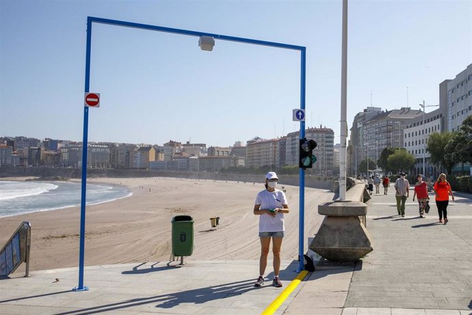 Sistema de control de acceso a las playas de A Coruña