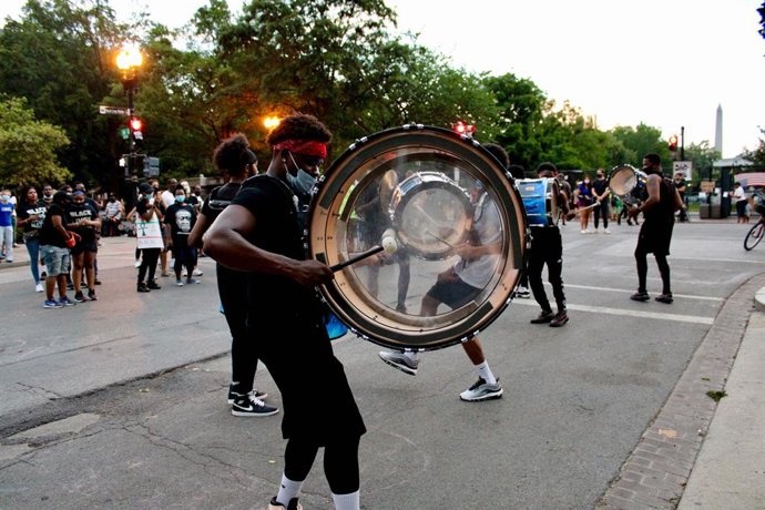 Protestes a Washington, els Estats Units. 
