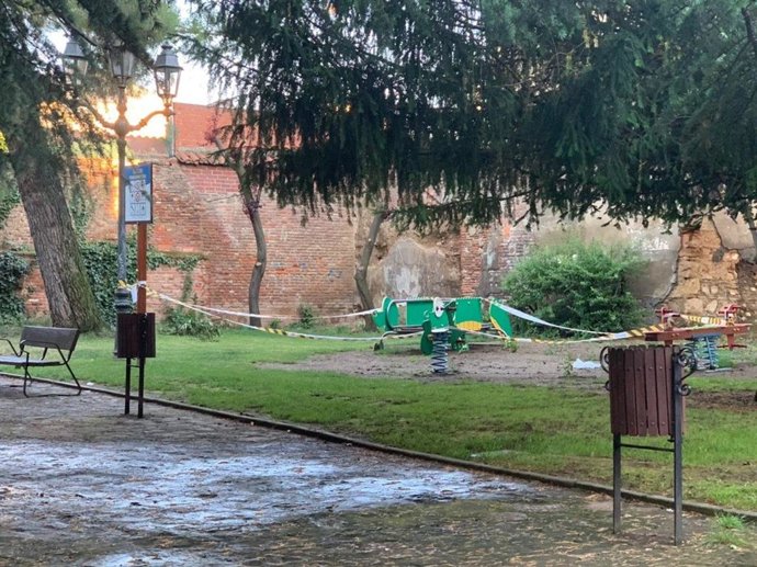 Parque del Cid en la ciudad de León.