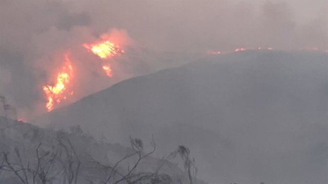 Incendio en Sierra Cabrera, en Almería