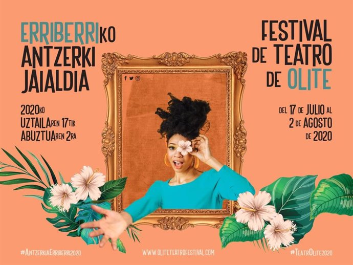 Imagen del cartel del Festival de Teatro de Olite 2020