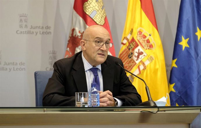 Carnero, durante la rueda de prensa de hoy.