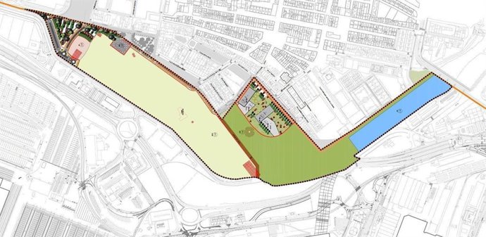 Imagen de la actuación prevista a partir del desarrollo del Pla de Nazaret Este, en Valncia.