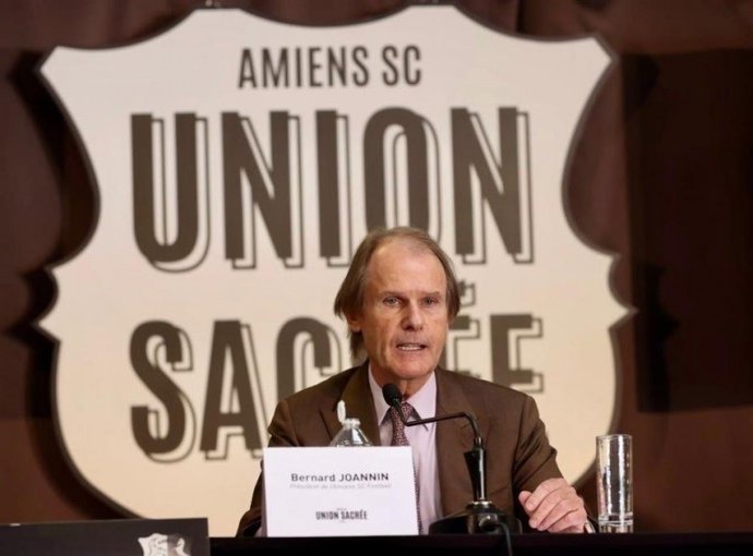 El  presidente del Amiens, Bernard Joannin