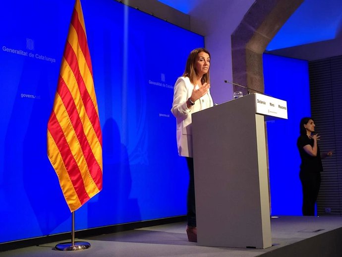 La consellera de Presidncia i portaveu del Govern, Meritxell Budó.