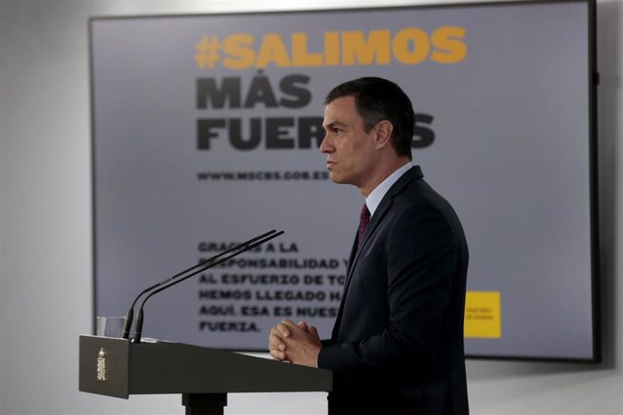 Declaracion institución del presidente del Gobierno, Pedro Sánchez