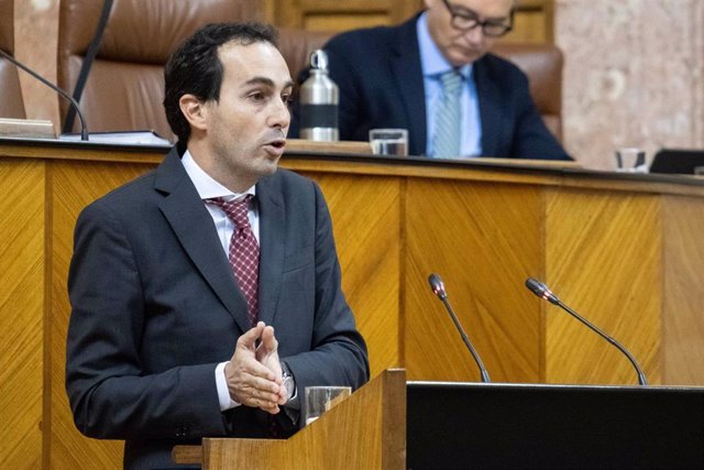 El portavoz de Educación del PP-A en el Parlamento andaluz, Miguel Ángel Ruiz.