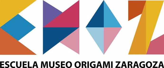 Cartel de la Escuela Museo de Origami de Zaragoza