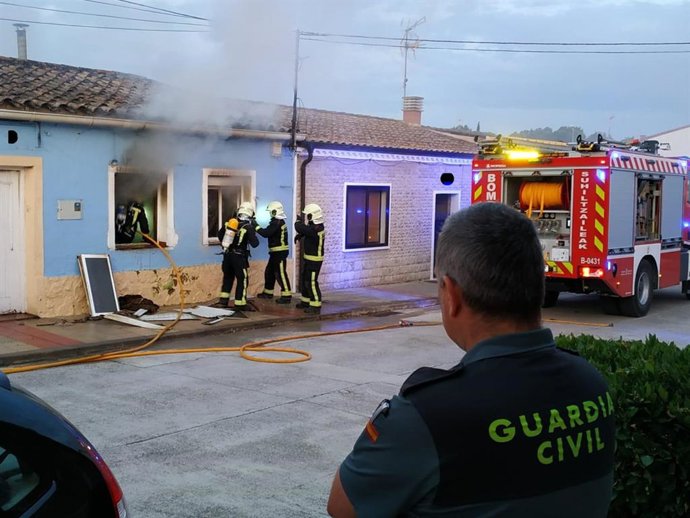 Imagen del incendio.