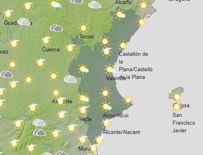 Predicción de Aemet miércoles 24 de junio de 2020