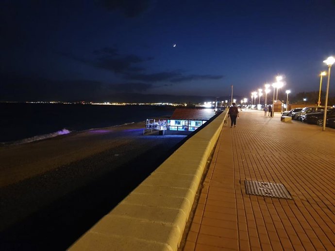 Paseo Marítimo de Almería en la Noche de San Juan