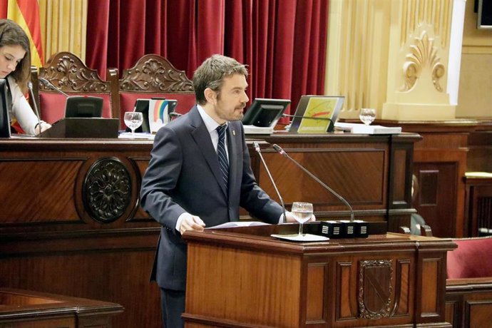 El diputado de Cs Marc Pérez-Ribas, en el Parlament.