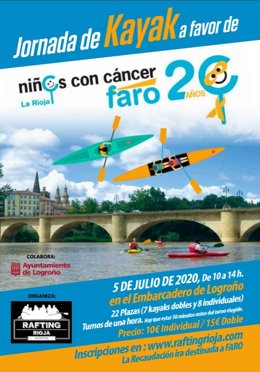 Rafting Rioja Aventura organiza una jornada de kayak a favor de FARO Rioja