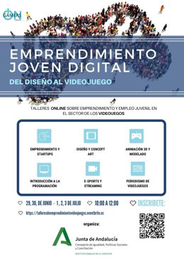 Cartel los talleres formativos dedicados a los videojuegos