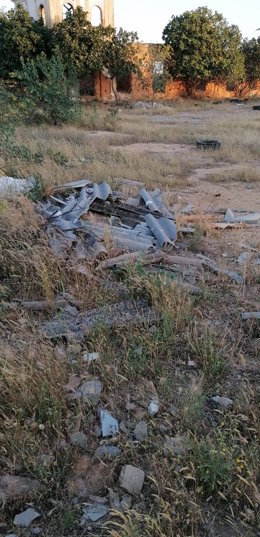 Restos de uralita en Dos Hermanas