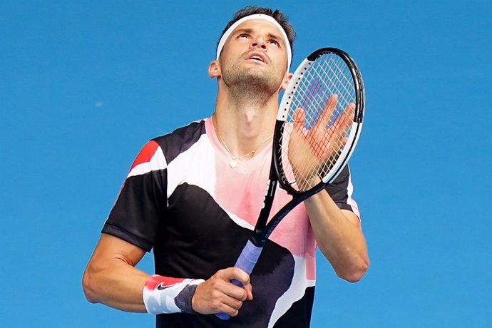El tenista búlgaro Grigor Dimitrov durante el Abierto de Australia 2020