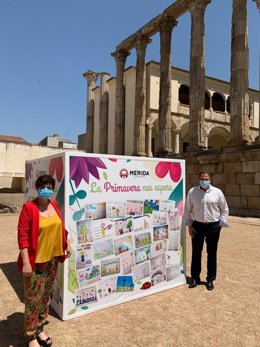 Inauguración de la exposición 'La primavera nos espera' en el Templo de Diana