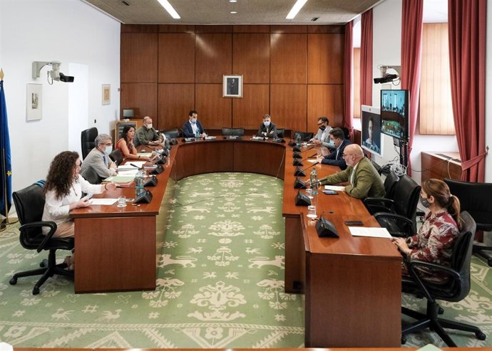 Reunión de la Junta de Portavoces del Parlamento andaluz.