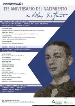 Programa de actividades con motivo del 135 aniversario del nacimiento de Blas Infante