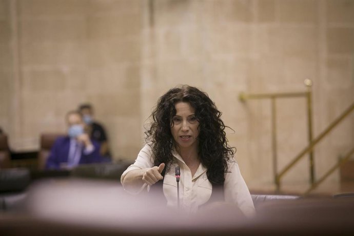 La consejera de Igualdad, Rocío Ruiz, en una imagen de archivo en el Parlamento de Andalucía. 