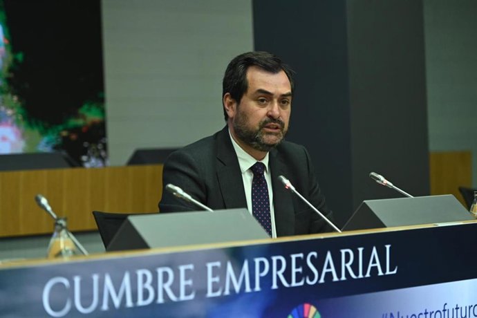 El presidente de CEOE-Aragón, Ricardo Mur.