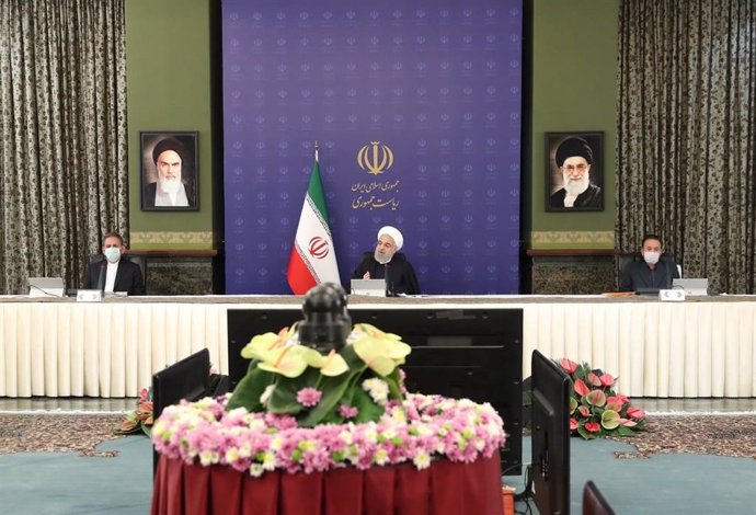 El presidente de Irán, Hasán Rohani, en una reunión gubernamental