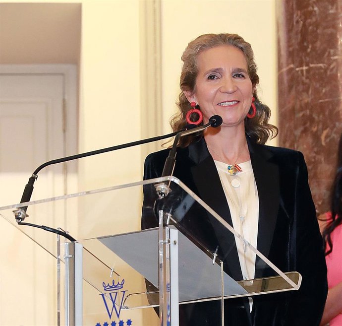 La Infanta Elena, cuando recibió el Premio Capote de las Artes