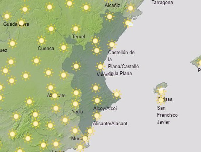 Mapa de Comunitat Valenciana