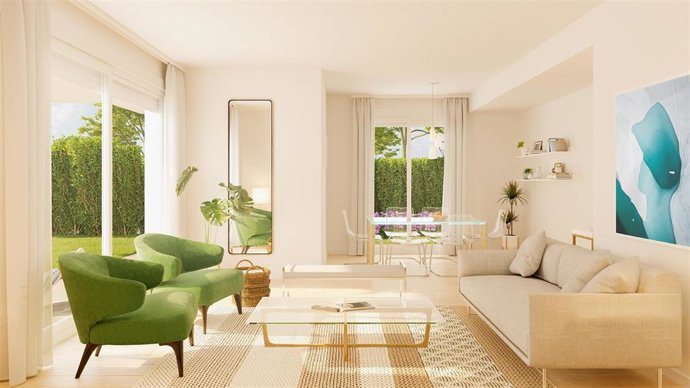 Interior de una vivienda de una promoción de Habitat Inmobiliaria