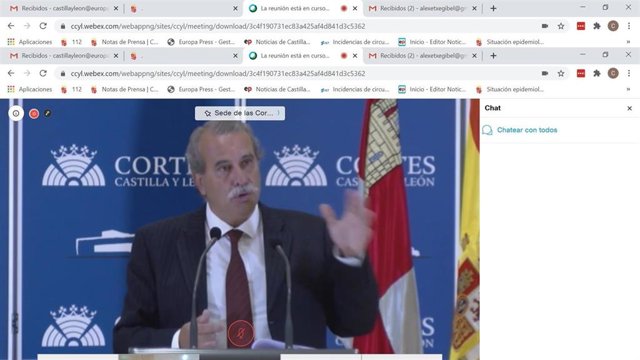 El presidente del Consultivo, durante su comparecencia en los medios para informar de la memoria de 2019.