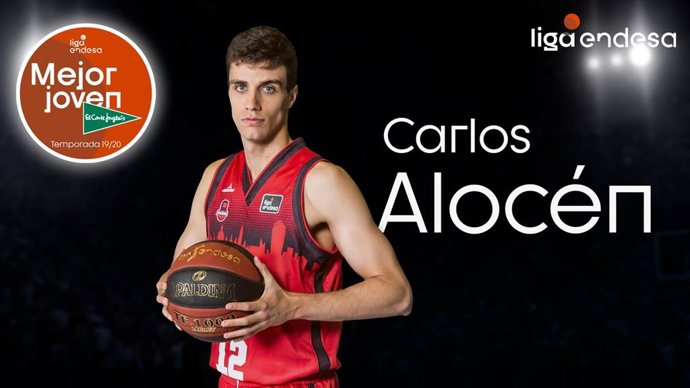 El base del Casademont Zaragoza Carlos Alocén, elegido 'Mejor Joven El Corte Inglés' 2019-20 en la Liga Endesa